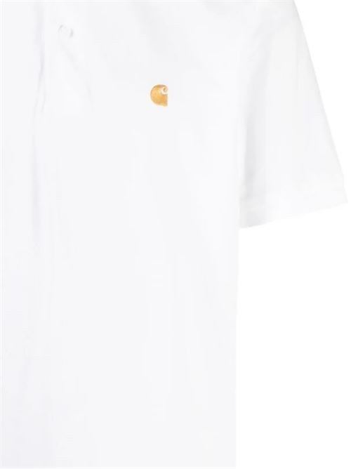 S/S Chase Pique Polo Carhartt WIP | I02380700RXXWHITE/GOLD